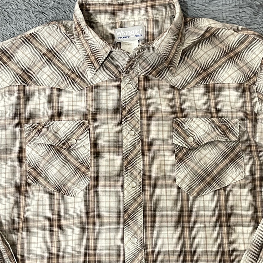 Vintage Wrangler Men’s Wrancher Shirt - image 7